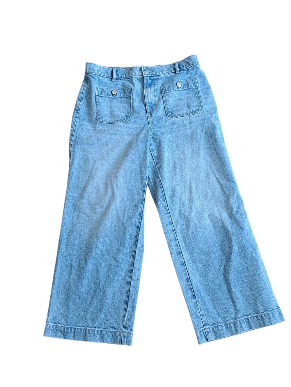Loft The Palmer Wide Leg Cropped Jeans Size 8/29